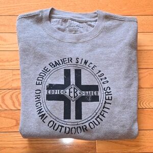 Eddie Bauer Mens Waffle Knit LS Tee